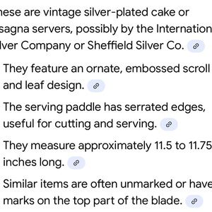 Silver-Plated Cake and Lasagna Servers